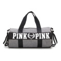 Women Travel Overnight Pink Duffle Bag Sport Duffle Ladies Weekender Traveling Bags With Logo Custom